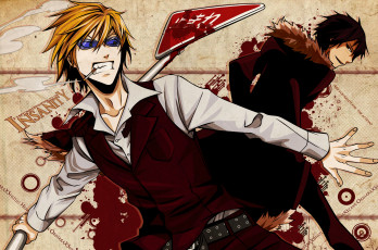 Картинка аниме durarara парни изая орихара шизуо хейваджима