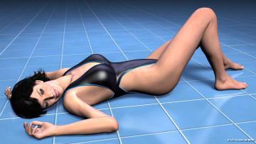 Картинка 3д+графика люди+ people фон девушка взгляд