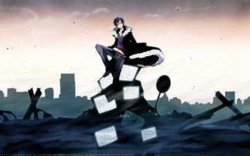 Картинка аниме durarara изая орихара