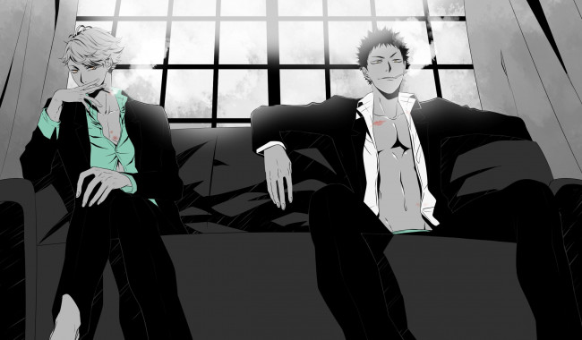 Обои картинки фото аниме, haikyuu, парени, арт, волейбол
