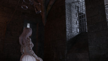 Картинка 3д+графика люди+ people девушка взгляд фон