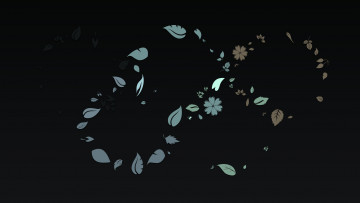 Картинка векторная+графика графика+ graphics цветы бежевый узор синий фон текстура голубой листочки