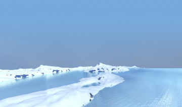 Картинка 3д+графика природа+ nature зима снег