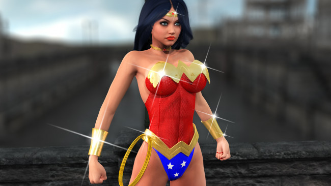 Обои картинки фото 3д графика, фантазия , fantasy, девушка, взгляд, фон