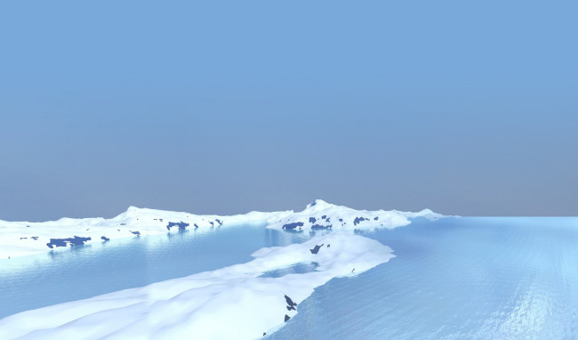 Обои картинки фото 3д графика, природа , nature, зима, снег