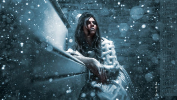 Картинка календари девушки снег 2018