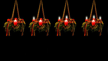 Картинка праздничные новогодние+свечи огоньки