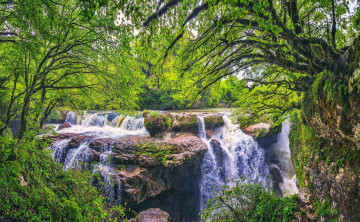 Картинка природа водопады простор