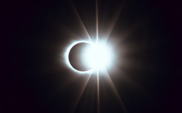 Картинка космос солнце луна свет затмение