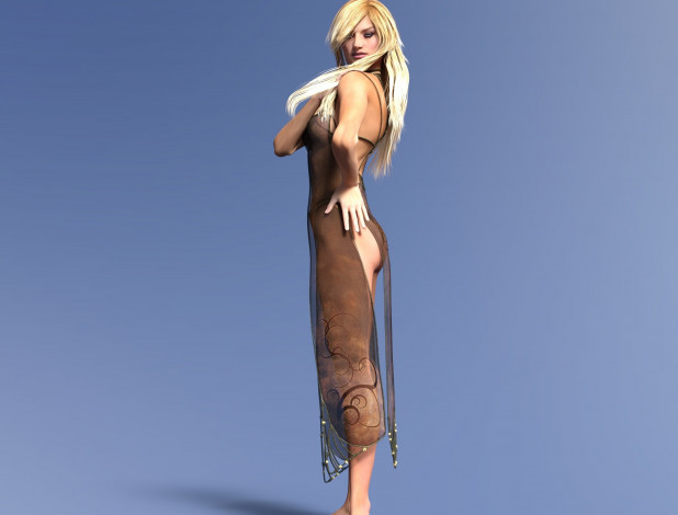 Обои картинки фото 3д графика, люди , people, девушка, взгляд, фон