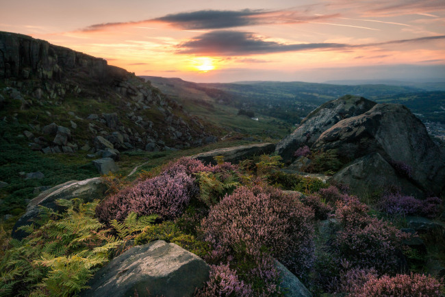 Обои картинки фото природа, восходы, закаты, простор