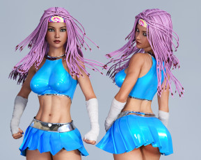 обоя 3д графика, люди , people, фон, взгляд, девушка