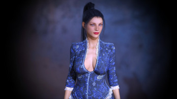 Картинка 3д+графика люди+ people фон взгляд девушка