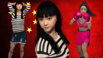 обоя 3д графика, спорт , sport, фон, взгляд, девушка