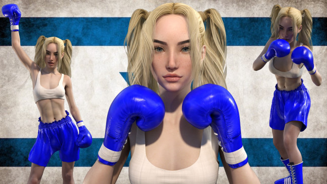 Обои картинки фото 3д графика, спорт , sport, фон, взгляд, девушка