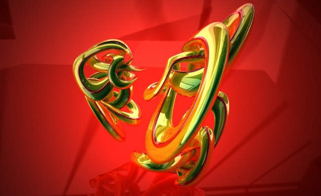 Обои картинки фото 3д графика, абстракция , abstract, блеск, переплетения, фигуры