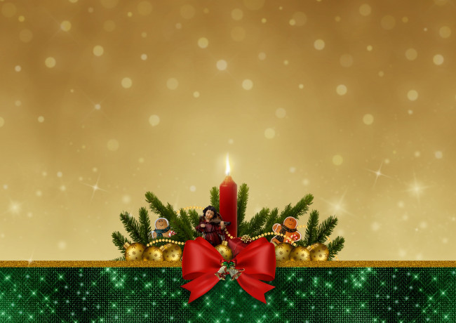 Обои картинки фото праздничные, - разное , новый год, подарки, ветки