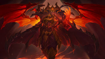 Картинка видео+игры league+of+legends крылья униформа взгляд фон мужчина