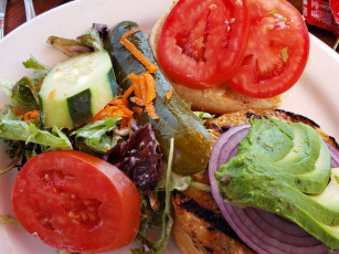 Картинка еда овощи помидоры огурец лук морковь