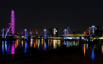 Картинка города лондон+ великобритания millennium wheel