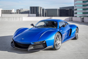 обоя rezvani beast alpha 2017, автомобили, rezvani, синий, площадка, дома, здания