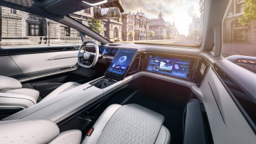 Картинка aria+fxe+2019 автомобили интерьеры салон белый город улица