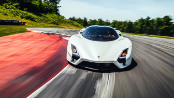 обоя ssc tuatara, автомобили, -unsort, белый, дорога, трасса, повороты
