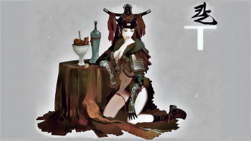 Картинка видео+игры kal+online девушка стол угощение