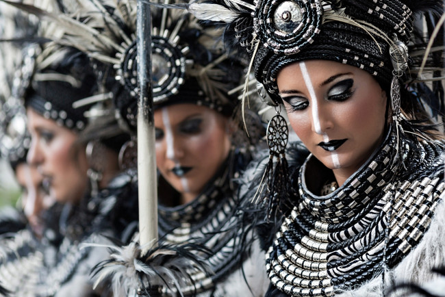 Обои картинки фото разное, маски,  карнавальные костюмы, карнавал, костюмы, макияж