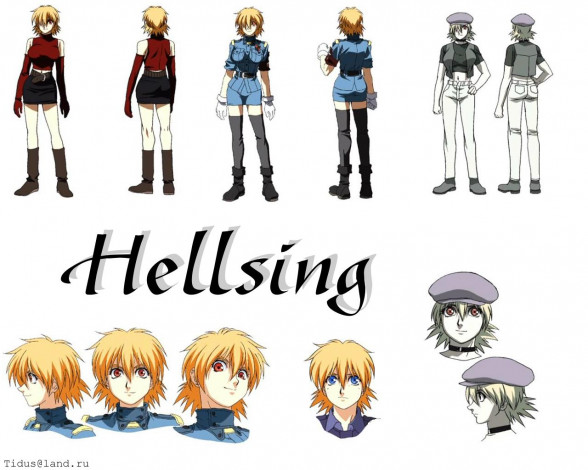 Обои картинки фото hellsing, аниме