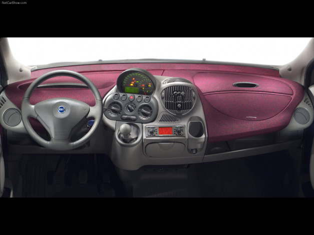 Обои картинки фото fiat, multipla, 2002, автомобили, интерьеры