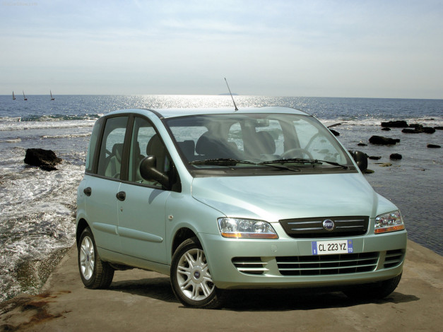 Обои картинки фото fiat, multipla, 2004, автомобили