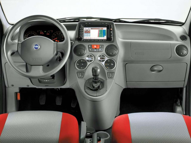 Обои картинки фото fiat, panda, 4x4, 2004, автомобили, интерьеры