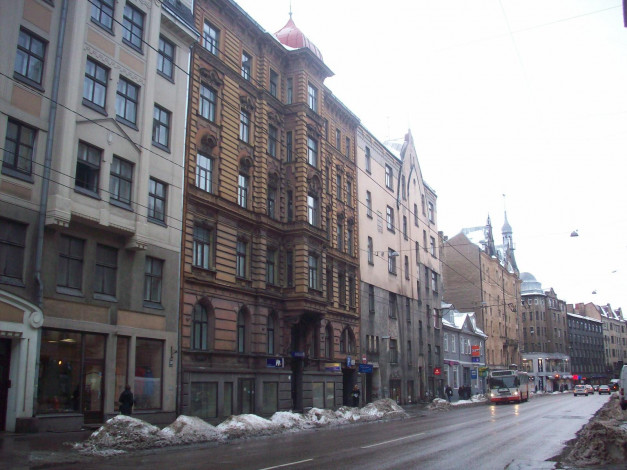 Обои картинки фото рига, улица, Чака, города, латвия