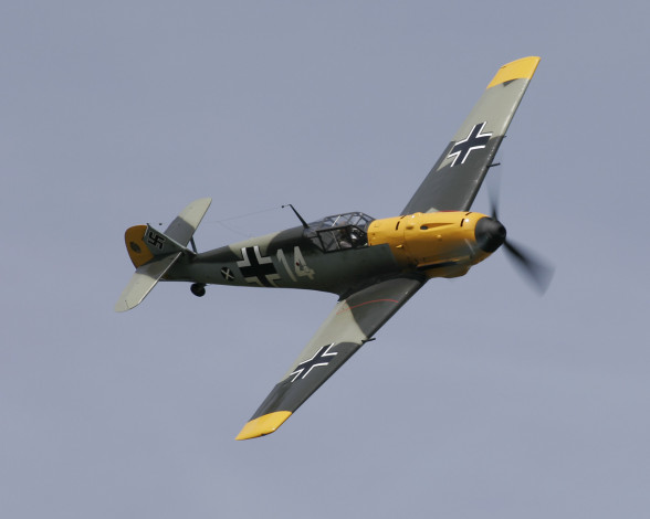 Обои картинки фото авиация, лёгкие, одномоторные, самолёты, bf-109e