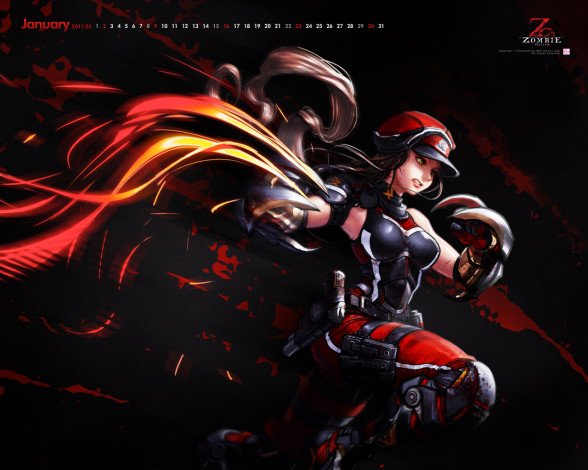 Обои картинки фото календари, аниме