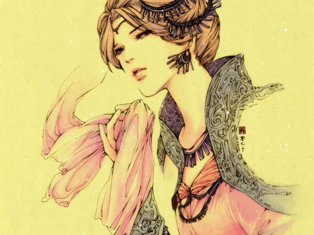 Обои картинки фото рисованные, люди