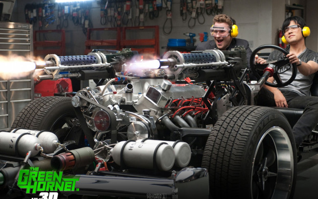 Обои картинки фото the, green, hornet, in, 3d, кино, фильмы