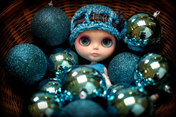 Картинка разное игрушки шапочка синий кукла елочные