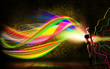 Картинка -Unsort+Креатив девушки unsort креатив свечение спектр девушка