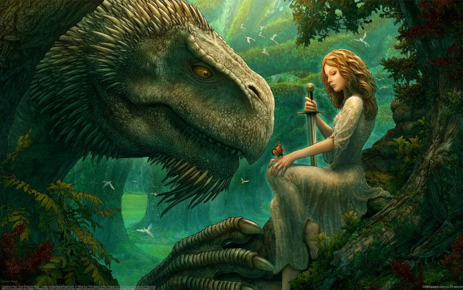 Обои картинки фото kerem, beyit, фэнтези, красавицы, чудовища