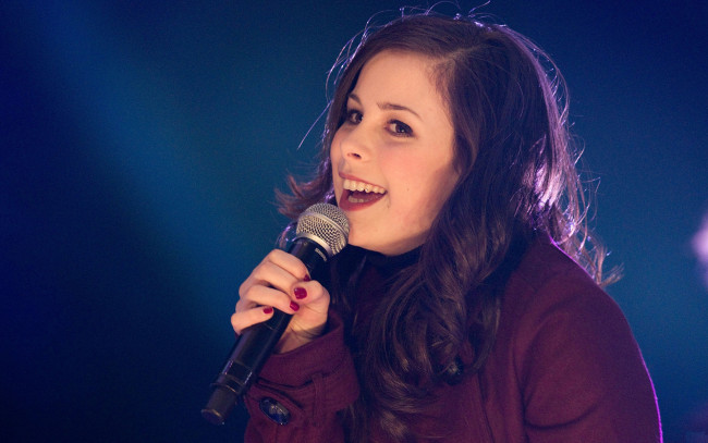 Обои картинки фото музыка, lena, meyer, landrut, микрофон
