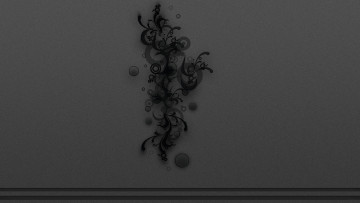 Картинка векторная графика орнамент узор черный