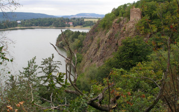 Картинка природа реки озера река скалы деревья