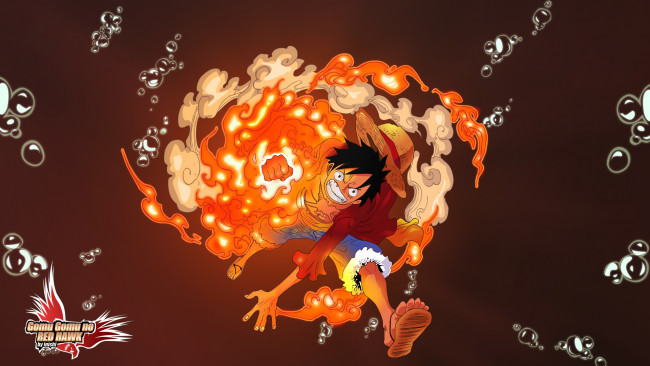 Обои картинки фото аниме, one, piece, monkey, d, luffy