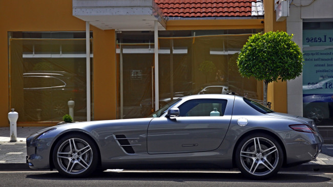 Обои картинки фото mercedes, sls, автомобили, benz, автомобиль, стиль, мощь, скорость