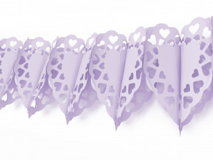 Картинка праздничные мишура +гирлянды +цветы самоделка сердечки гирлянда бумажная