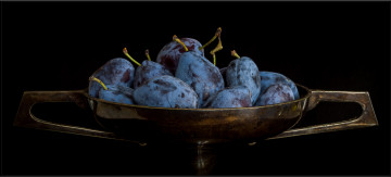 обоя еда, персики,  сливы,  абрикосы, ваза, сливы