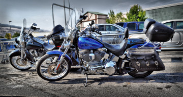 Картинка harley-davidson мотоциклы сша дорожные классические