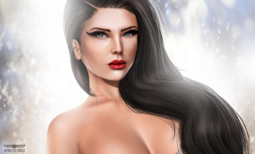 Картинка 3д+графика portraits+ портрет волосы